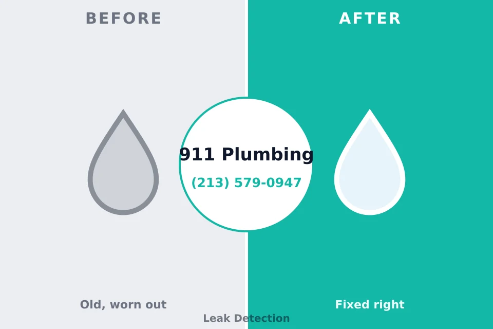 Before and after: plumbing repair Forty Fort, PA